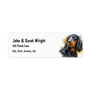Custom Spanel Dog Address Label