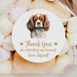 Custom Spaniel Gastgeschenk Hochzeit Stickers