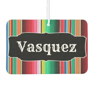 Custom Spanish Serape Mexican Blanket Personalisie Autolufterfrischer