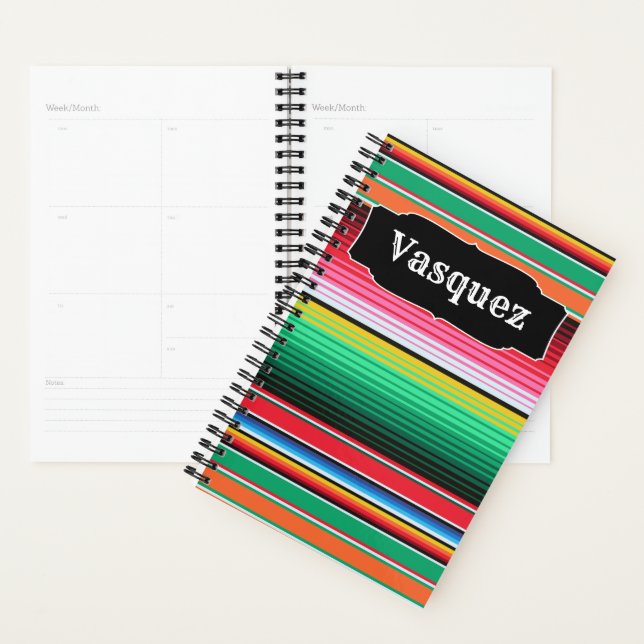 Custom Spanish Serape Mexican Blanket Personalisie Planer (Anzeige)