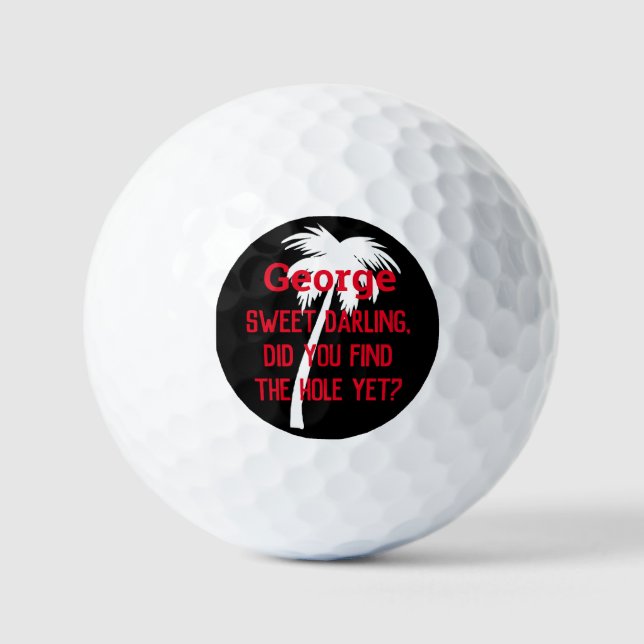 Custom Spaß Golf personalisierte Palme Golfball (Vorderseite)