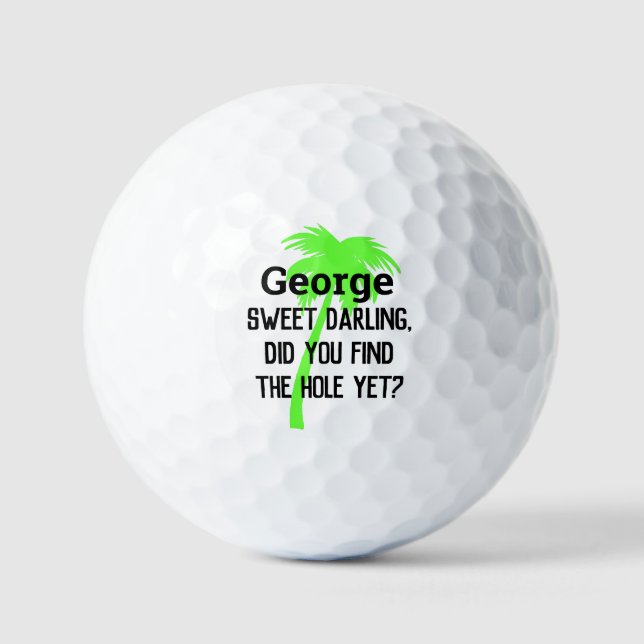 Custom Spaß Golf personalisierte Palme Golfball (Vorderseite)