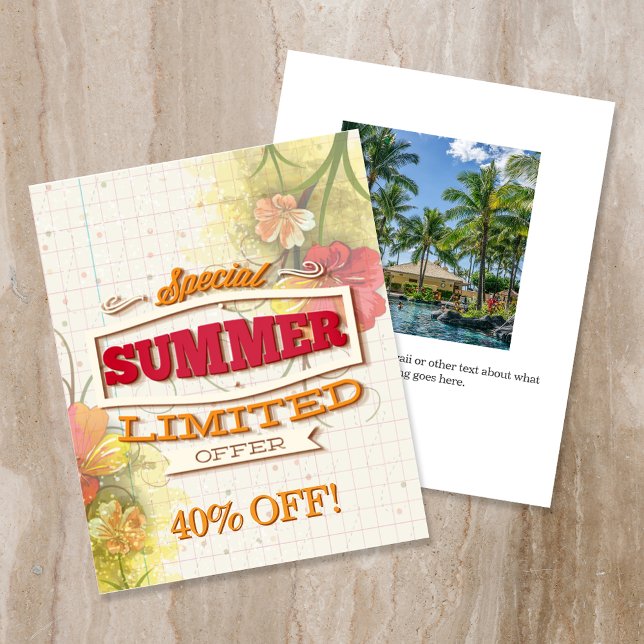 Custom Special Summer Limited Offer Flyer (Von Creator hochgeladen)