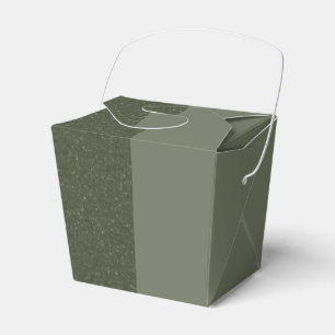 Custom Speckling Moss Green Takeout Bevorzugung Bo Geschenkschachtel