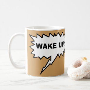 Custom Speech Balloons Funny Comic Weckte Tasse