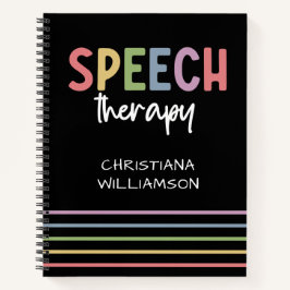 Custom Speech Therapy SLP Speech Pathologe Notizbuch