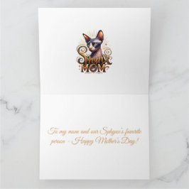 Custom Sphynx Cat Mama Glückwunsch Muttertagskarte Karte