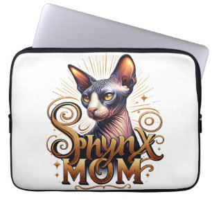 Custom Sphynx Cat Mama Muttertag Laptop Fall Laptopschutzhülle