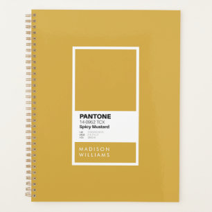 Custom Spicy Mustard Notebook Personalisiert Planer