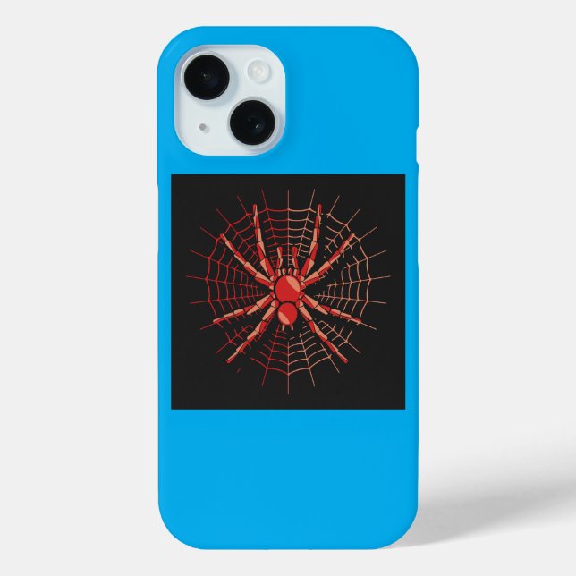 Custom Spider Illustration iPhone 15 Fall Case-Mate iPhone Hülle (Rückseite)