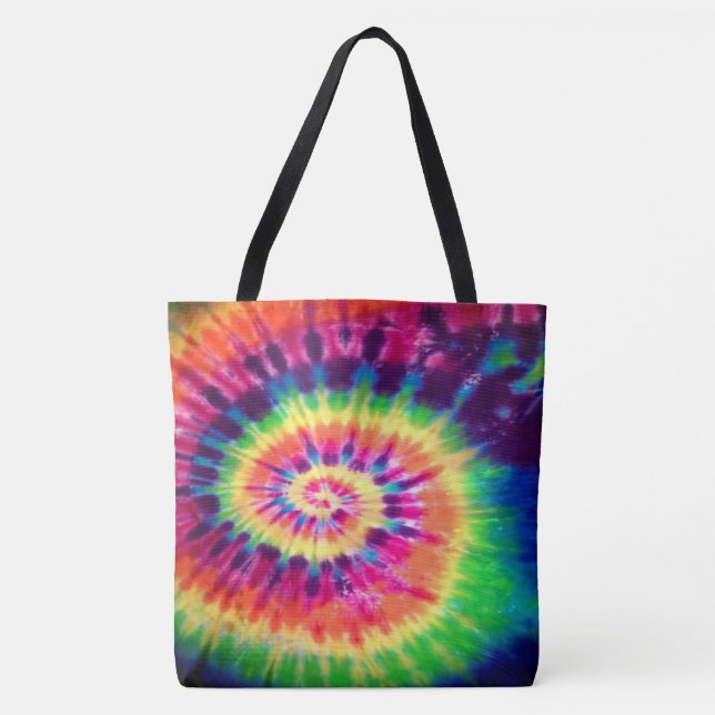 Custom Spiral Krawatte Dye Tote Bag (Vorderseite)