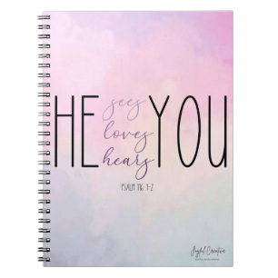 Custom Spiral Notebook mit Christlichem Thema Notizblock
