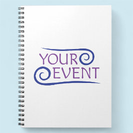 Custom Spiral Notebook mit Firmenevent Logo Notizblock