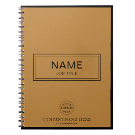Custom Spiralnotebook mit Name & Business-Logo Notizblock
