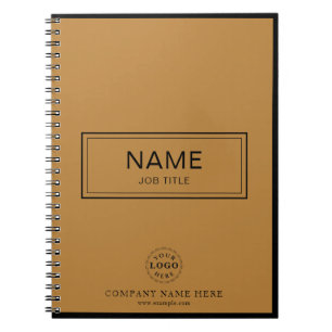 Custom Spiralnotebook mit Name & Business-Logo Notizblock