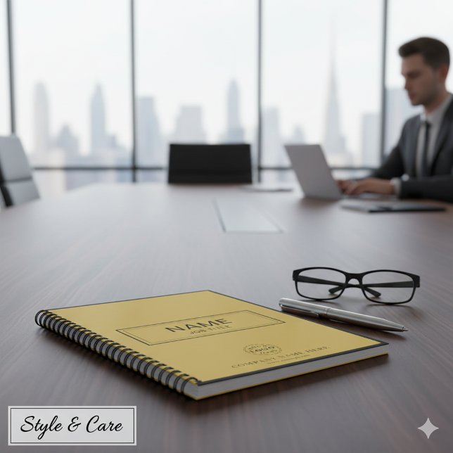 Custom Spiralnotebook mit Name & Business-Logo Notizblock (Custom Spiral Notebook with Name & Business Logo)