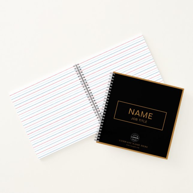 Custom Spiralnotebook mit Name & Business-Logo Notizbuch (Innenseite)