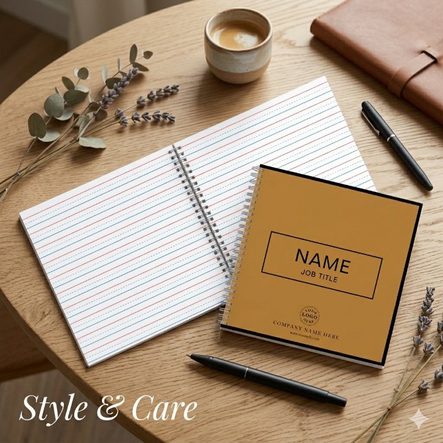 Custom Spiralnotebook mit Name & Business-Logo Notizbuch (Custom Spiral Notebook with Name & Business Logo)