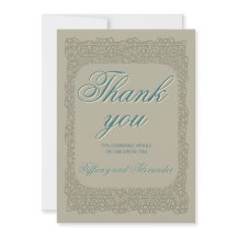 Custom Spitzen Vintag braun elegante Dankeschön Ka