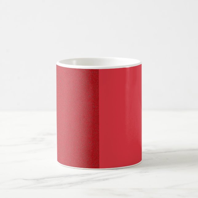 Custom Split Tomato Red Modern Tasse - Matte & Gla (Mittel)