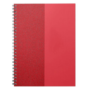 Custom Split Tomato Red Spiral Foto Notebook Notizblock