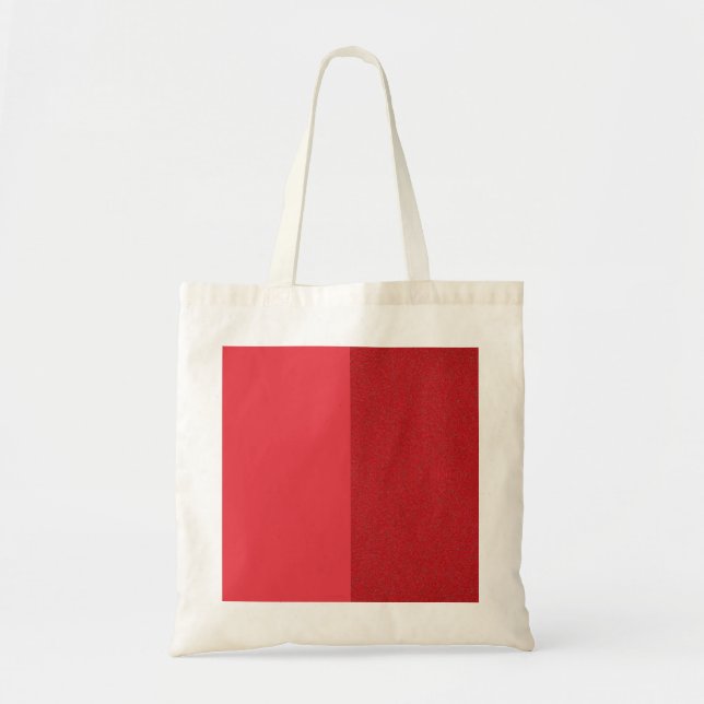 Custom Split Vertical Red Tot Bag Tragetasche (Vorne)