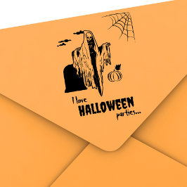 Custom Spookoky Beängstigend Skeleton Funny Hallow Permastempel