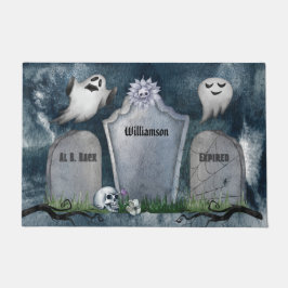 Custom Spooky Creepy Ghost Grabstein Halloween  Fußmatte