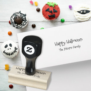 Custom Spooky Familie Firmenname glücklich Hallowe Gummistempel