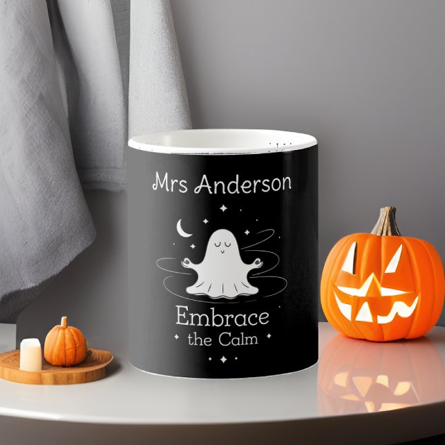 Custom Spooky Self-Care Tasse - "Embrace the Calm" (Von Creator hochgeladen)