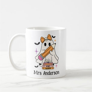 Custom "Spooky Teacher Club" Halloween Niedlich Gh Kaffeetasse