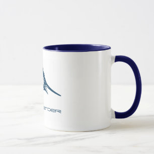 Custom Sport Fishing Blaue Schwertfische springe Tasse