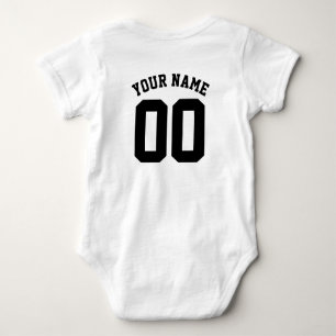 Custom Sports Jersey Baby Strampler