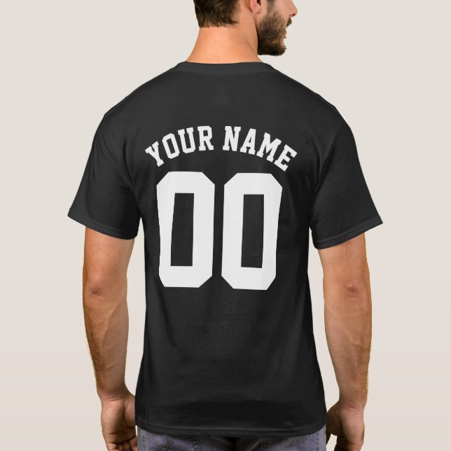 Custom Sports Jersey T - Shirt (Rückseite)