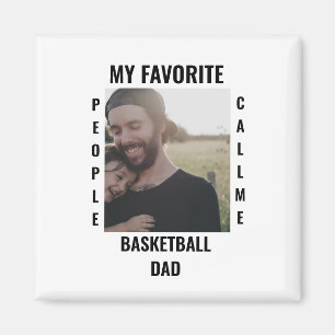 Custom Sports Papa Sports Mom Fotovorlage T-Shir Magnet