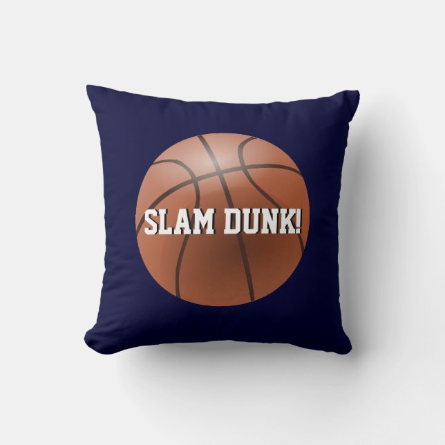 Custom Sports Pillow - Basketball Throw Kissen (Vorderseite)