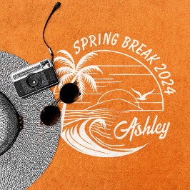 Custom Spring Break Girls Trip Niedlich Beach Fun Strandtuch