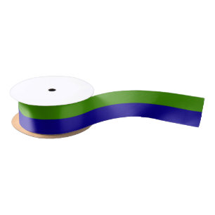 Custom Spring Green und Dark Blue Satinband
