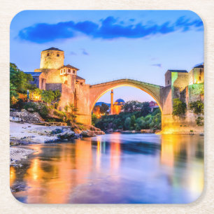 Custom Square Untersetzer Mostar