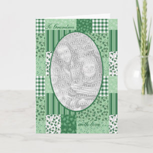 Custom St Patrick's Day Kleeblatts Foto Card Karte