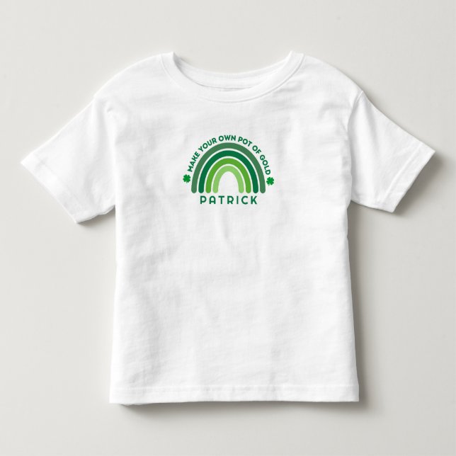 Custom St. Patrick's machen Ihren eigenen Pot of G Kleinkind T-shirt (Vorderseite)
