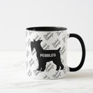 CUSTOM Standard Schnauzer Dog Silhouette Tasse