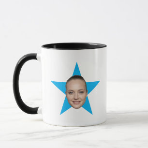 Custom Star Face World's Best Funny Office Geschen Tasse