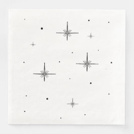 Custom Starry Holiday Napkins - Festliches Geschir Serviette