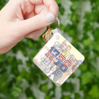 Custom Stars & Stripes 1776 America Anniversary Schlüsselanhänger