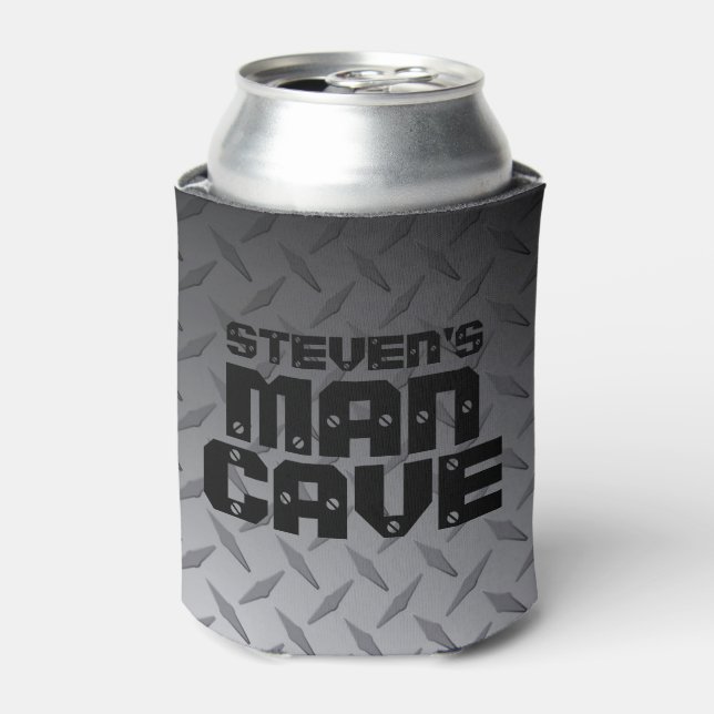 Custom Steel Diamond Plate Man Cave Dosenkühler (Kanne Vorderseite)