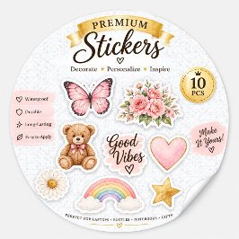Custom Stickers | Runde, Logos, Vintag und Text