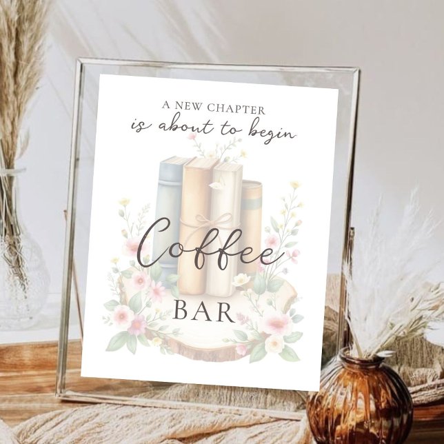 Custom Storybook Wildblume Coffee Bar Poster (Von Creator hochgeladen)