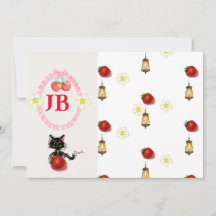 Custom Strawberry Mit Monogramm Baby