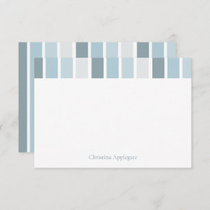 Custom Striping Blue Baby Boy Dusche Vielen Dank Dankeskarte